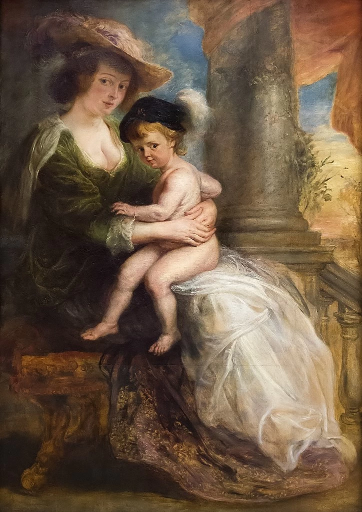 Ritratto di Hélène Fourment con il figlio maggiore Frans - Alte Pinakothek, Munich